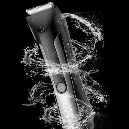 New Men's Electric Privacy Trimmer Shaver Washing Shaver Leg Hair Body Hair ShearLCD Digital Display LED